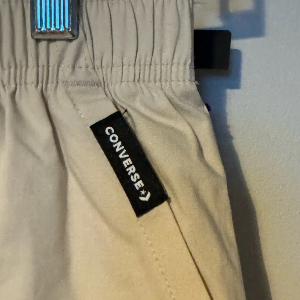 Converse Girls Cream A-Line Skirt Elastic Waist Pockets Size L 12-13 NWT